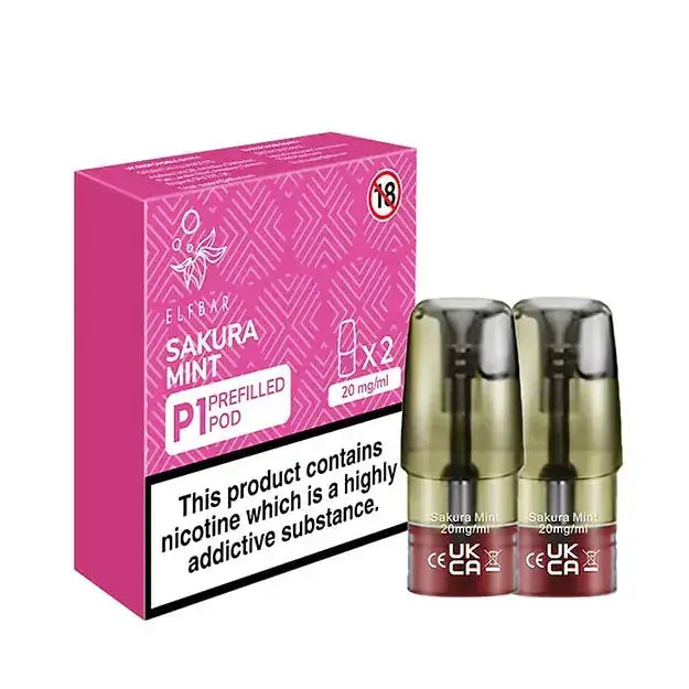 Sakura Mint Elf Bar Mate P1 Prefilled Pod | Refreshing Vape Sakura Mint Elf Bar Mate P1 Prefilled Pod | Refreshing Vape