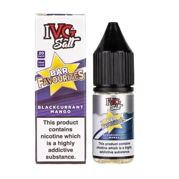 Blackcurrant Mango Nic Salt E-Liquid by Bar Salt Favourites