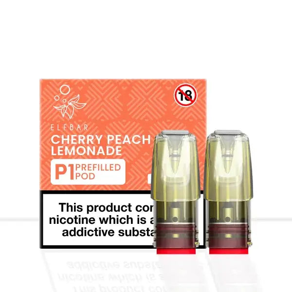 Cherry Peach Lemonade Elf Bar Mate P1 Prefilled Pod