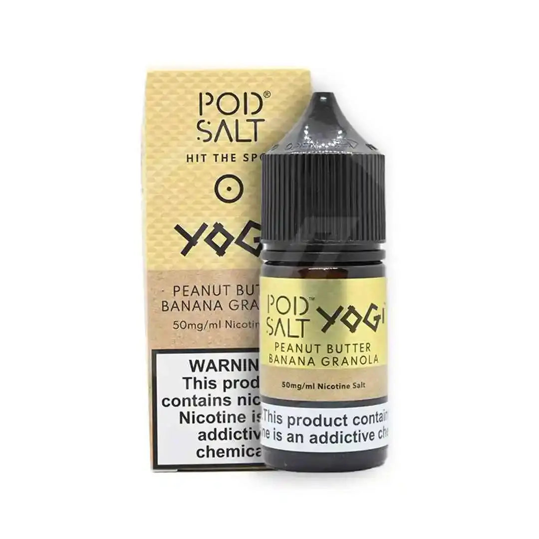 Yogi Peanut Butter Banana Granola Nic Salt E-Liquid by Pod Salt & Yogi