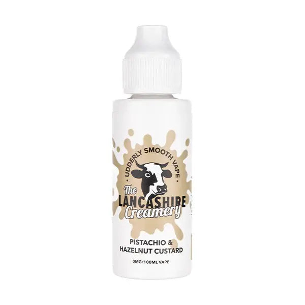 Pistachio Hazelnut Custard 100ml Shortfill E-Liquid by The Lancashire Creamery