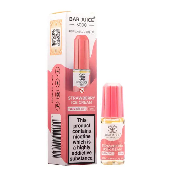 Strawberry Ice Cream Nic Salt E-Liquid by Bar Juice 5000