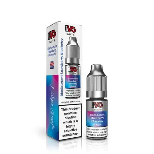 Blackcurrant Strawberry Blueberry Nic Salt E-Liquid by IVG Salts