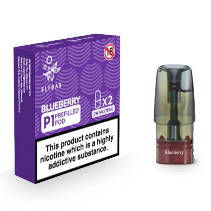 Blueberry Elf Bar Mate P1 Prefilled Pod