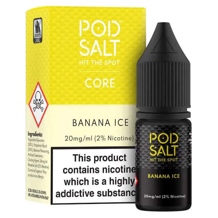 Banana Ice Nic Salt E-Liquid by Pod Salt
