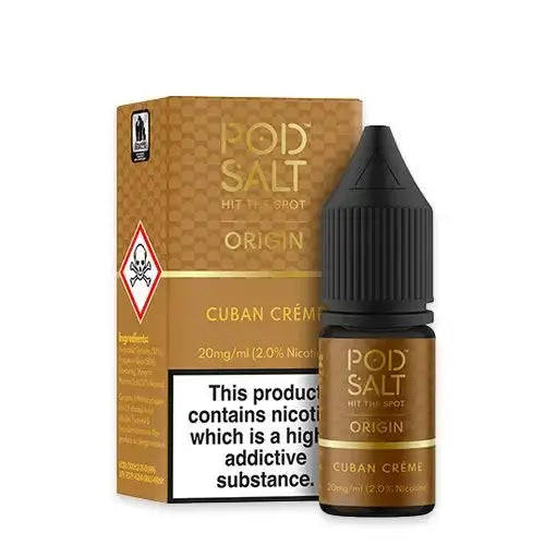 Cuban Creme Nic Salt E-Liquid by Pod Salt Origin