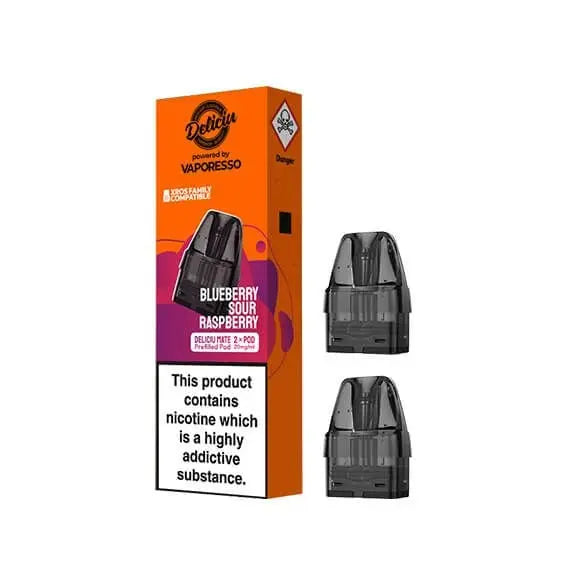 Blueberry Sour Raspberry Vaporesso Deliciu Mate Prefilled Pods