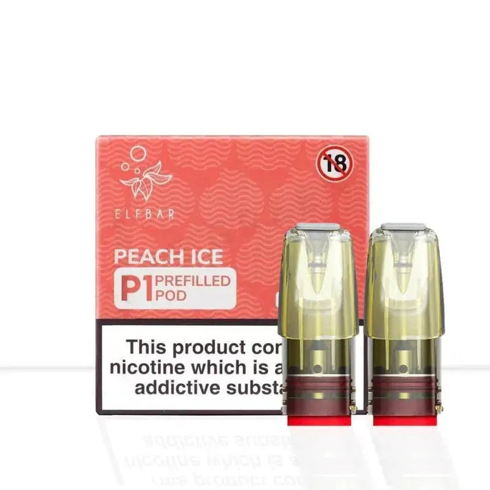 Peach Ice Elf Bar Mate P1 Prefilled Pod