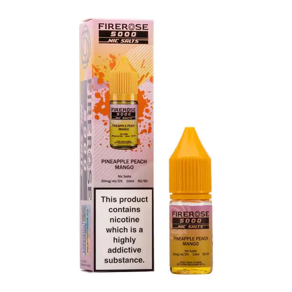 Pineapple Peach Mango Nic Salt E-Liquid by Elux Firerose