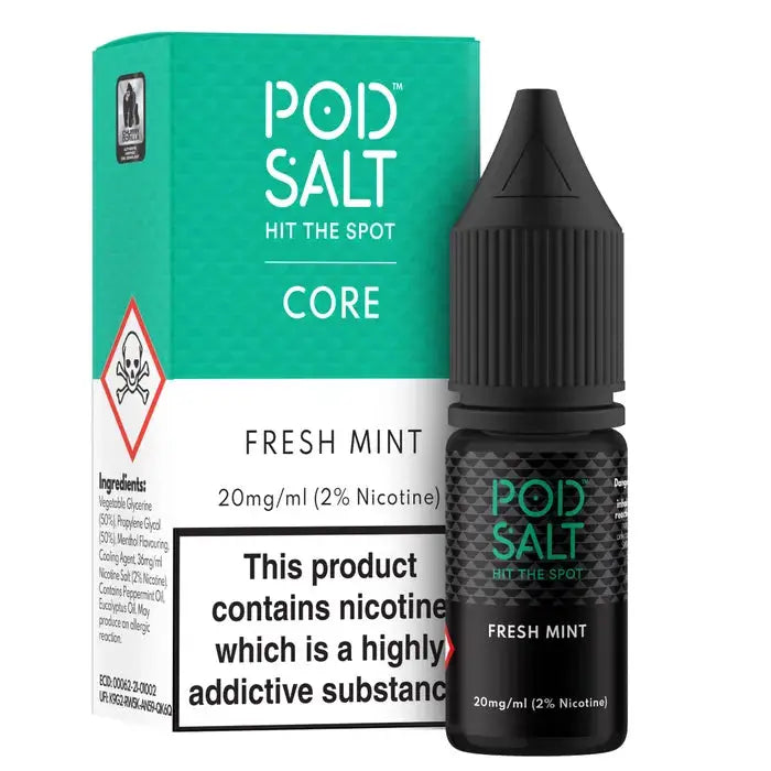 Fresh Mint Nic Salt E-Liquid by Pod Salt