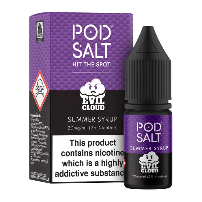 Summer Syrup Nic Salt E-Liquid by Pod Salt & Evil Cloud
