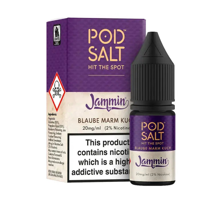 Blueberry Jam Tart Nic Salt E-Liquid by Pod Salt & Jammin