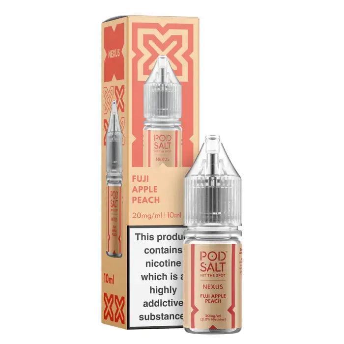 Fuji Apple Peach Nic Salt E-Liquid by Pod Salt Nexus