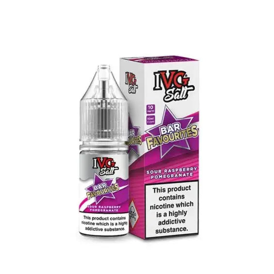 Sour Raspberry Pomegranate Nic Salt E-Liquid by IVG Bar Salt Favourites