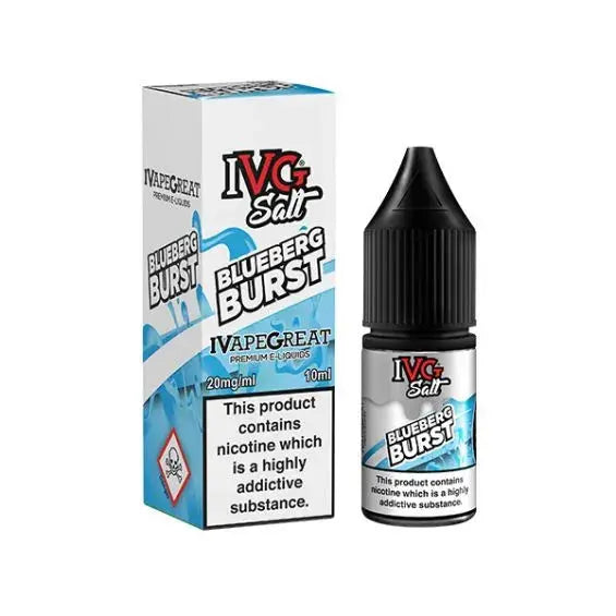 Blueberg Burst Nic Salt E-Liquid by IVG