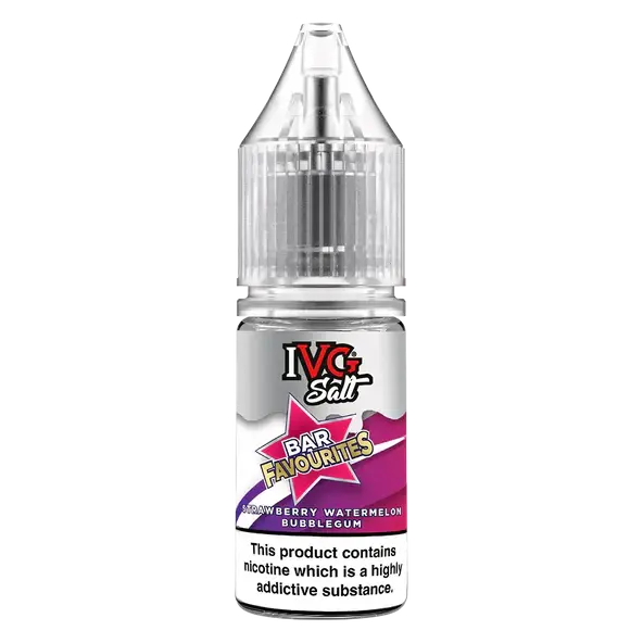 Strawberry Watermelon Bubblegum Nic Salt E-Liquid by IVG Bar Salt Favourites