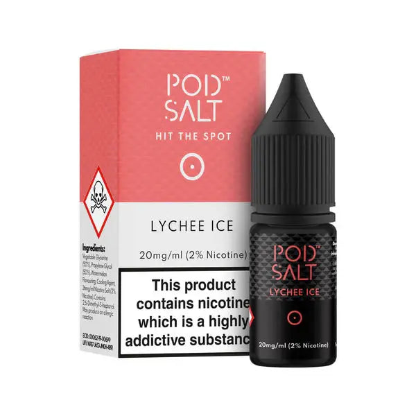 Lychee Ice Nic Salt E-Liquid by Pod Salt