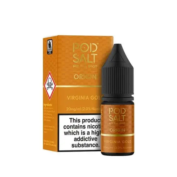 Virginia Gold Nic Salt E-Liquid by Pod Salt Origin
