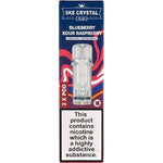 SKE Crystal Plus Blueberry Sour Raspberry Pods 2 Pack