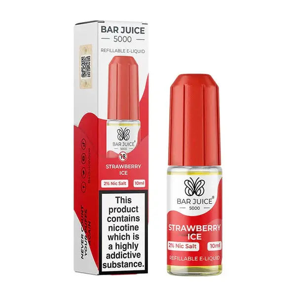 Strawberry Ice Nic Salt E-Liquid by Bar Juice 5000