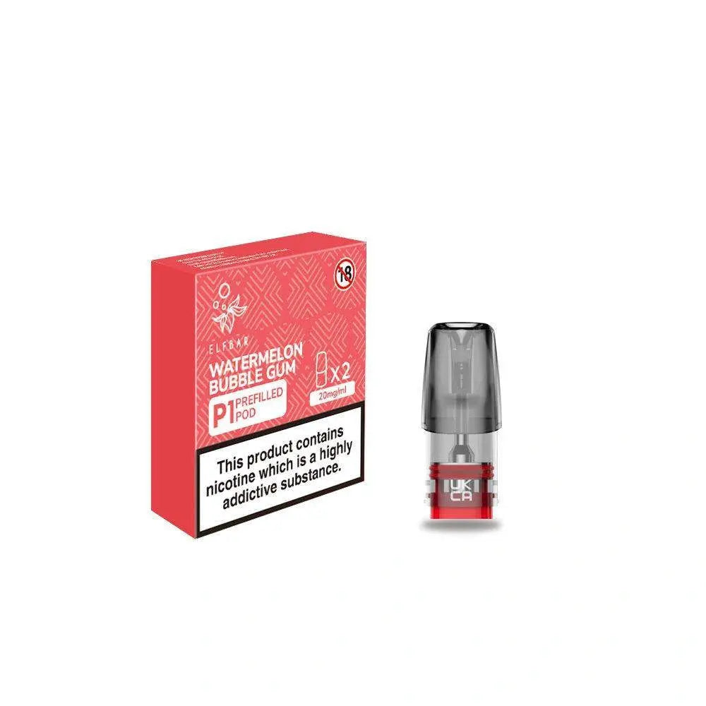 Watermelon Bubblegum Elf Bar Mate P1 Prefilled Pod