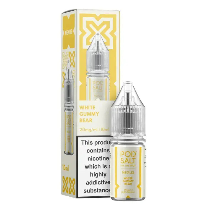 White Gummy Bear Nic Salt E-Liquid by Pod Salt Nexus