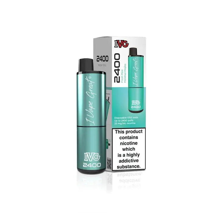 Fresh Mint Menthol Mojito IVG 2400 Disposable Vape