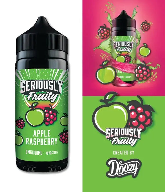 Seriously Fruity Apple Raspberry E-liquid 100ml Shortfill