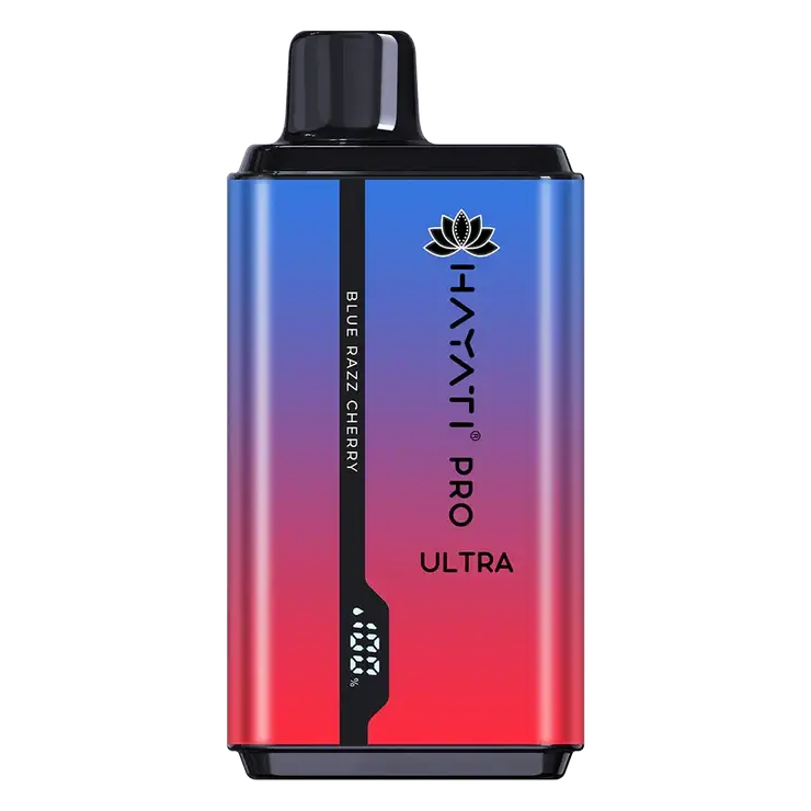 Hayati Pro Ultra 15000 Blue Razz Cherry 0 Nicotine Disposable Vape