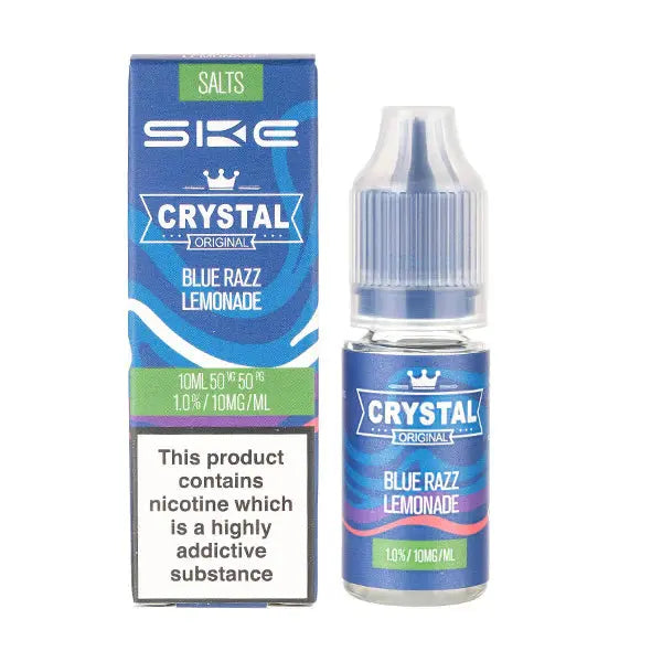 Blue Razz Lemonade Nic Salt E-Liquid by Crystal Original