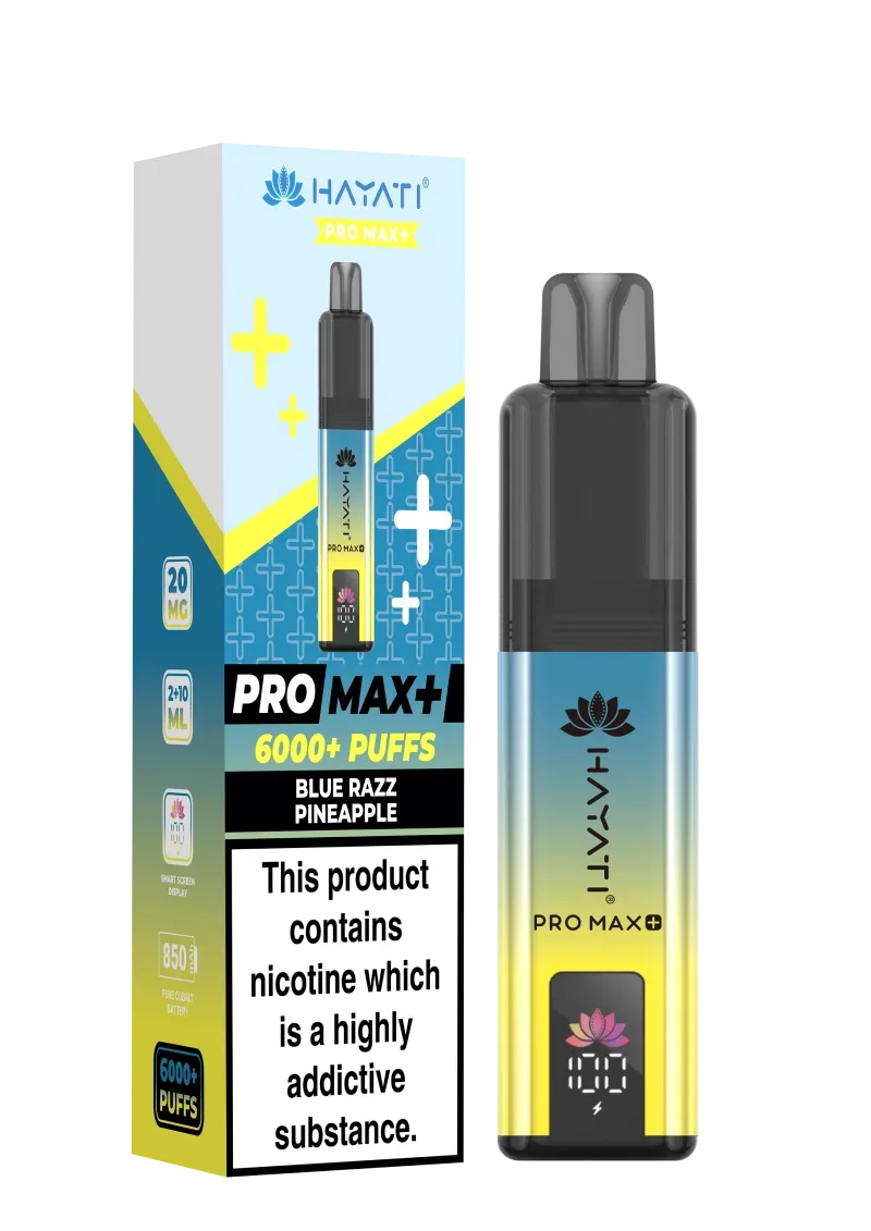 Hayati Pro Max Plus 6000 Blue Razz Pineapple Kit image