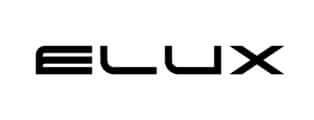 Logo of the brand 'ELUX' in black text on a white background