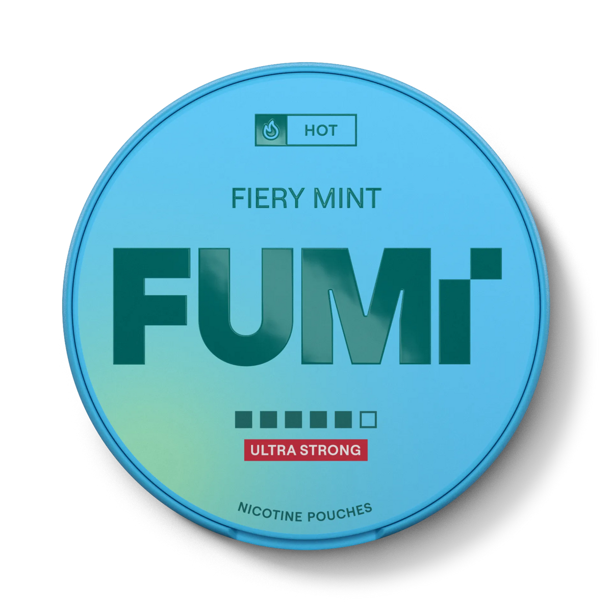 FUMI Fiery Mint Slim Nicotine Pouches (20 Pouches,  15mg)