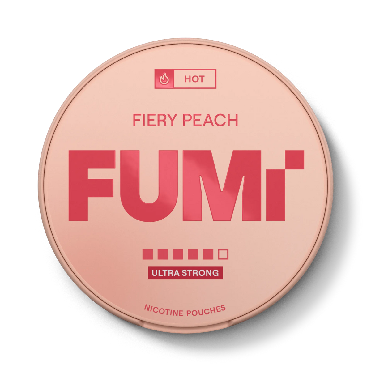 FUMI Fiery Peach Slim Nicotine Pouches (20 Pouches, 15mg)