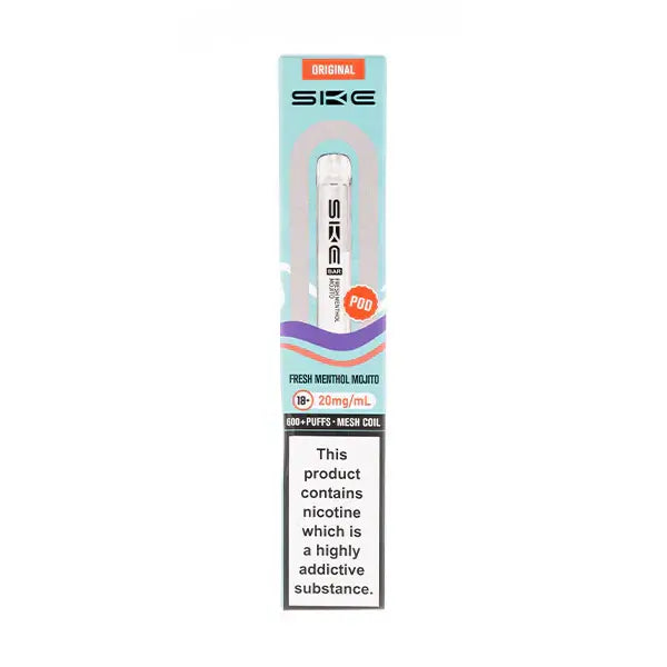 Fresh Menthol Mojito Crystal Bar 600 Prefilled Pod by SKE