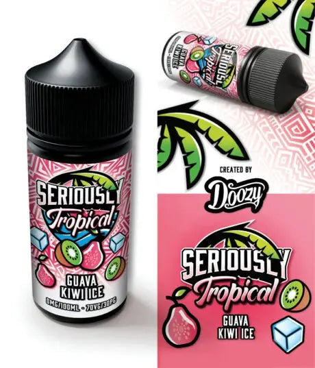 Seriously Tropical Guava Kiwi Ice E-Liquid Shortfill