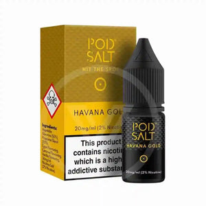 Havana Gold Nic Salt E-Liquid by Pod Salt