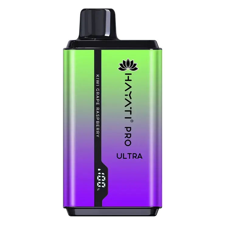 Hayati Pro Ultra 15000 Kiwi Grape Raspberry 0 Nicotine Disposable Vape