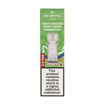 Kiwi Passion Fruit Guava Crystal Plus Prefilled Pods by SKE packaging with warning label and pod details.