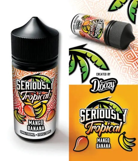 Seriously Tropical Mango Banana E-Liquid Shortfill