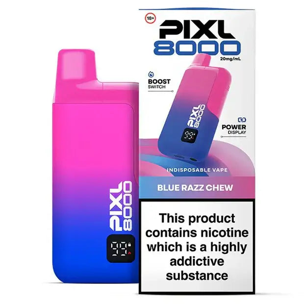 PIXL BLUE RAZZ CHEW 8000 Vape Kit