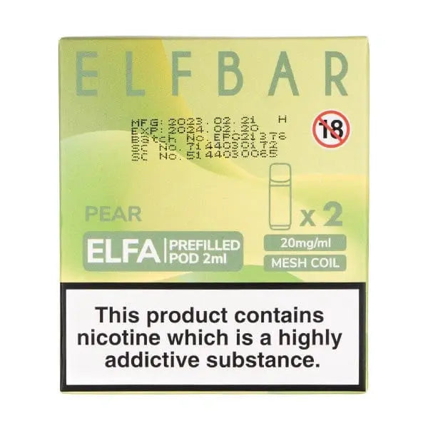 Pear Elf Bar Elfa Prefilled Pod