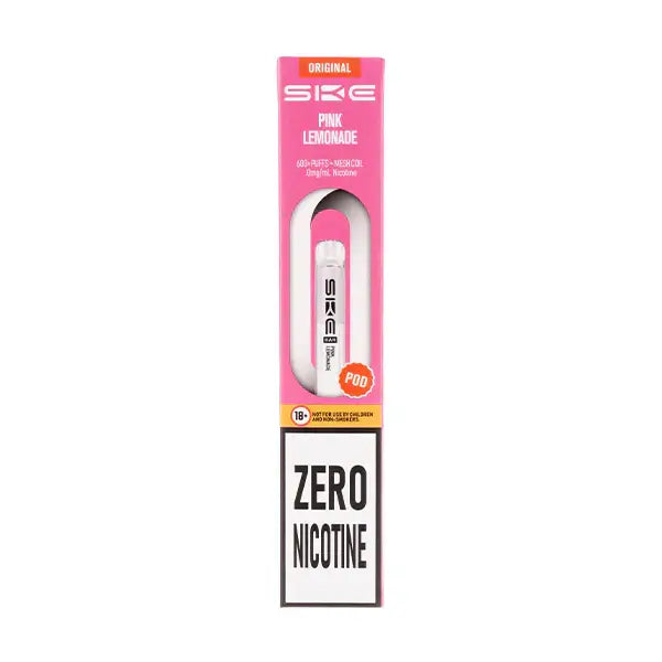 Pink Lemonade Crystal Bar 600 Zero Nicotine Prefilled Pods by SKE