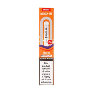 Mango Ice Crystal Bar 600 Prefilled Pod by SKE packaging featuring mango ice flavor, nicotine content, and 600 puffs.