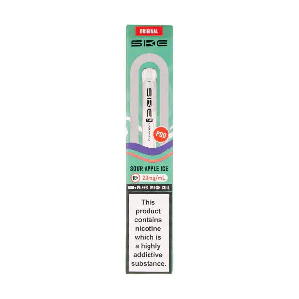Sour Apple Ice Crystal Bar 600 Prefilled Pod by SKE