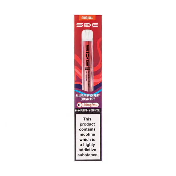 SKE Crystal Bar 600 Blueberry Cherry Cranberry Prefilled Pod Kit