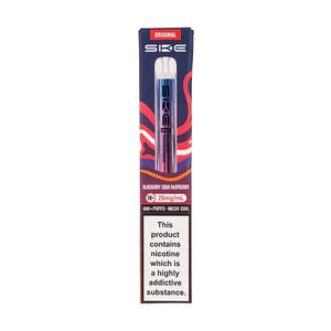 SKE Crystal Bar 600 Blueberry Sour Raspberry Prefilled Pod Kit with bold flavors and high nicotine content.