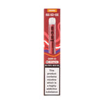 SKE Crystal Bar 600 Cherry Ice Prefilled Pod Kit packaging with details and warning labels.