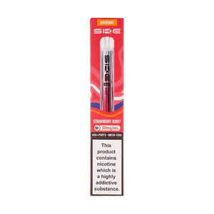 SKE Crystal Bar 600 Strawberry Burst Prefilled Pod Kit packaging showcasing vibrant design and product details.