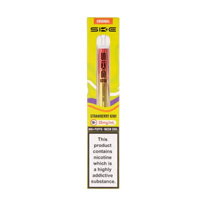 SKE Crystal Bar 600 Strawberry Kiwi Prefilled Pod Kit packaging with vibrant colors and nicotine warning